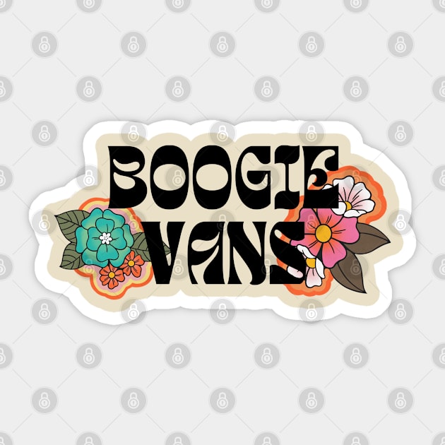 Boogie Vans (Flowers) Sticker by NextGenVanner